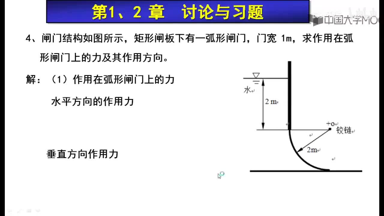 114. F2.4 曲面作用力习题