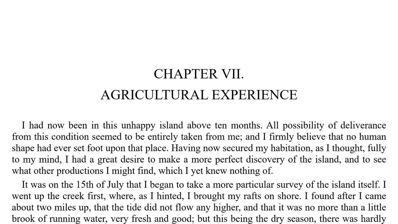 Chapter 7: Agricultural Experience