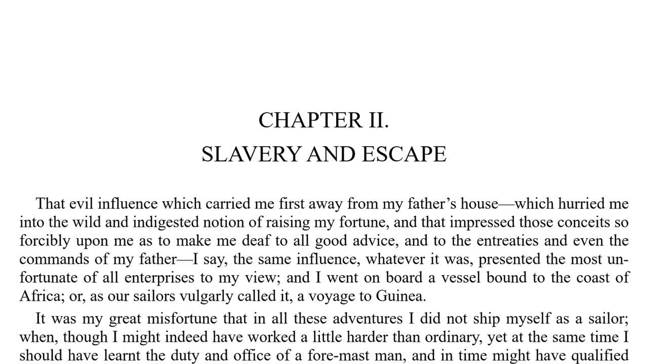 Chapter 2: Slavery & Escape