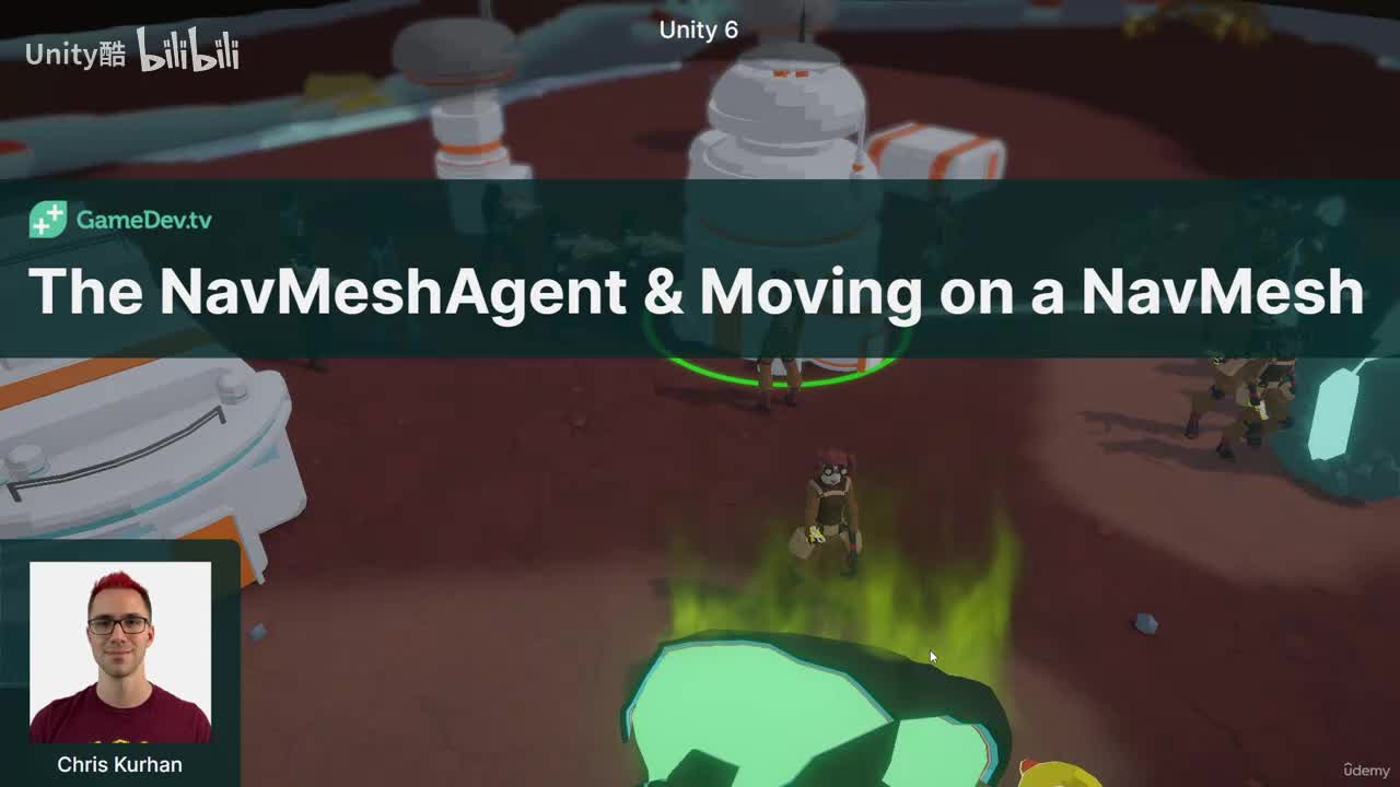 2-3 -The NavMeshAgent & Moving on a NavMesh
