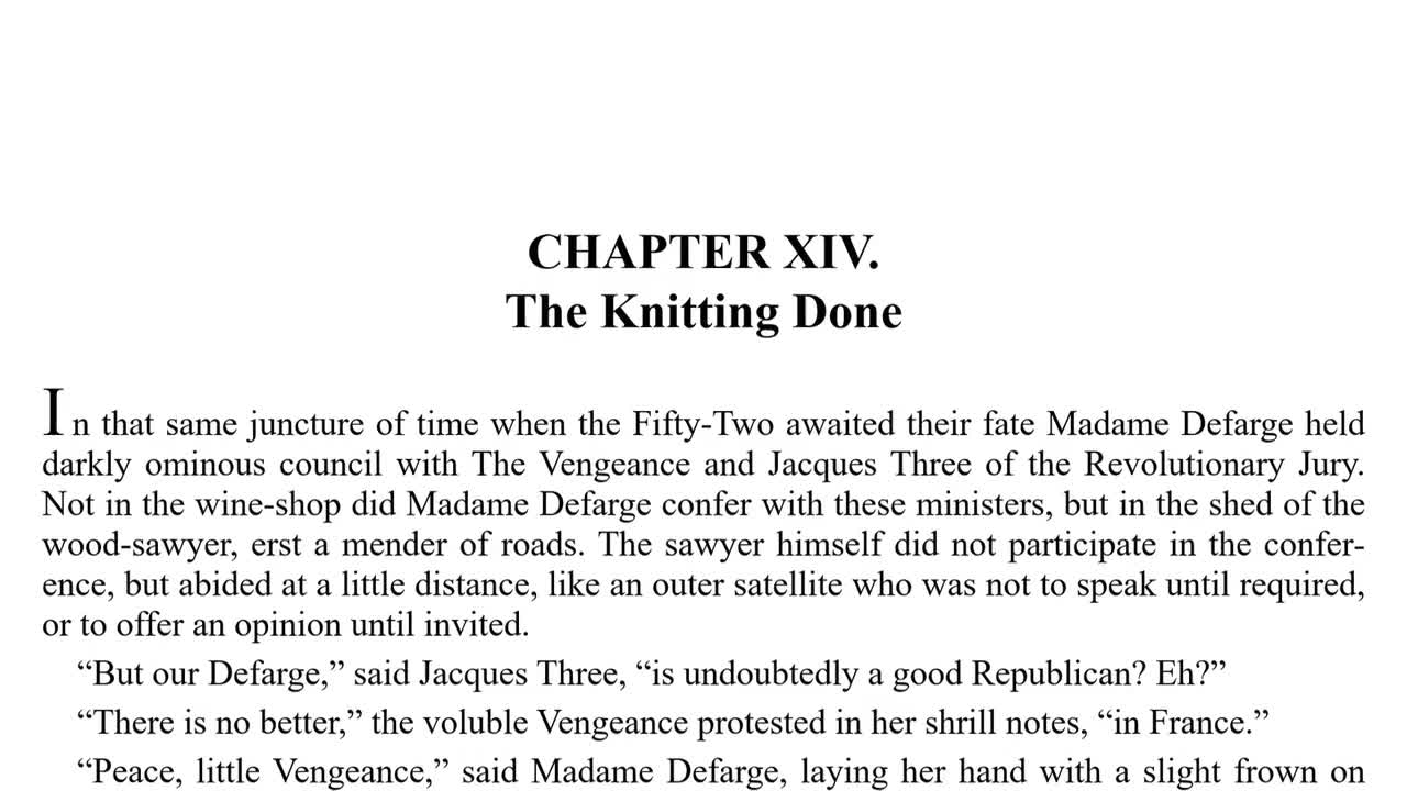 Bk3 Ch14 - The Knitting Done