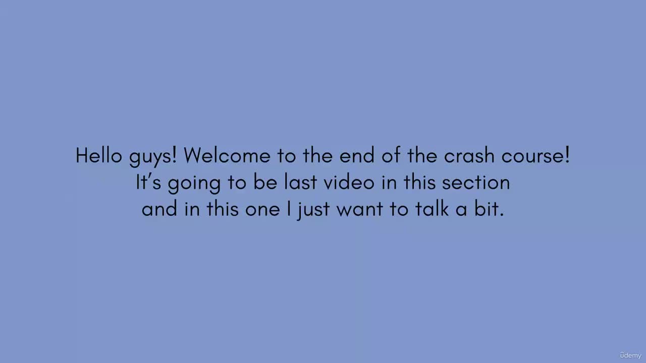 21. Conclusion & Project