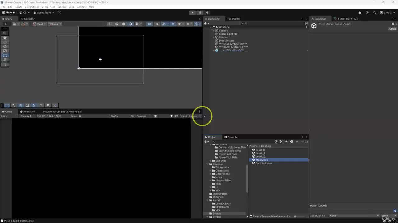 5. Audio Settings & Save