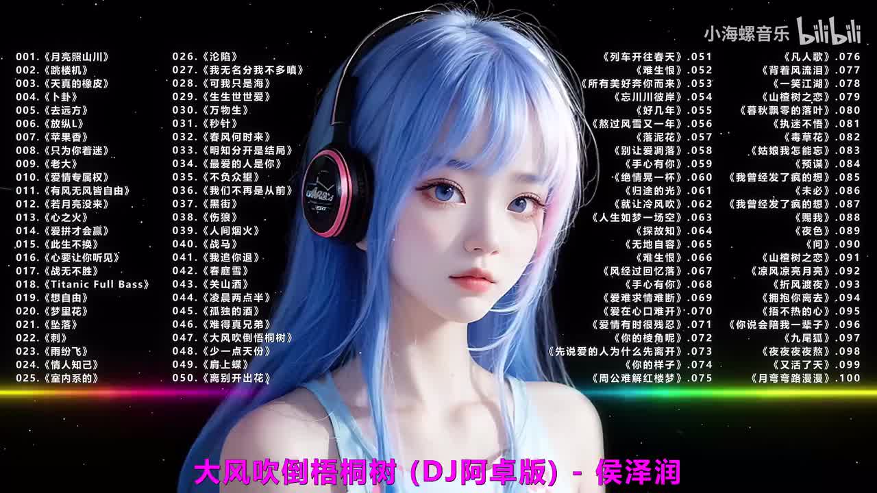 047.侯泽润、DJ阿卓 - 大风吹倒梧桐树 (DJ阿卓版)