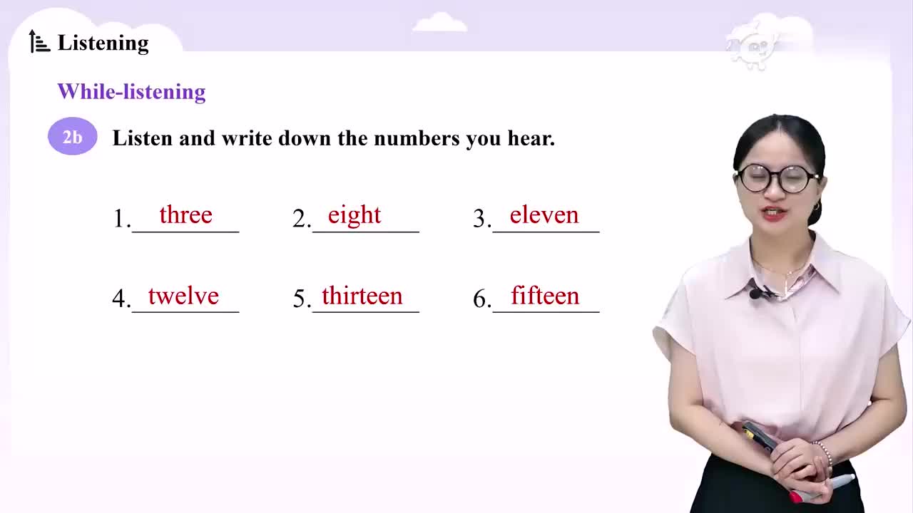 七上 11Starter Unit 3 Welcome Section A (Listening 1a-1d ) 2人教版七年级英语上册 视频