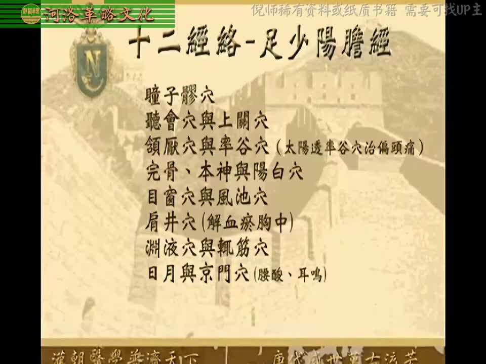 针灸大成06集_16【4.14.足少阳胆经】1胆