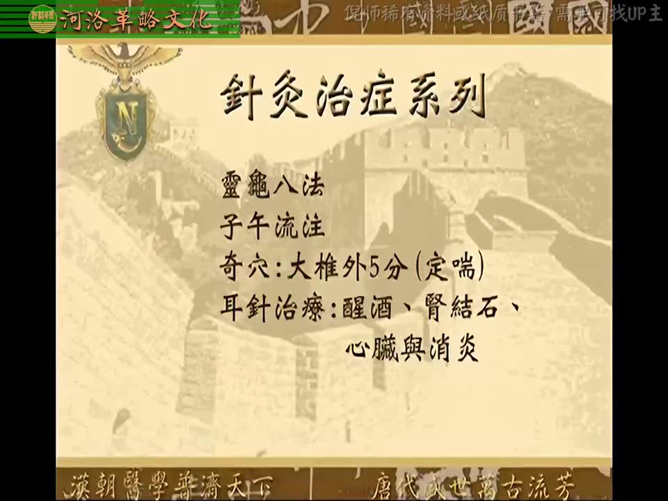 针灸大成09集_07【6针灸治症系列】灵龟八法
