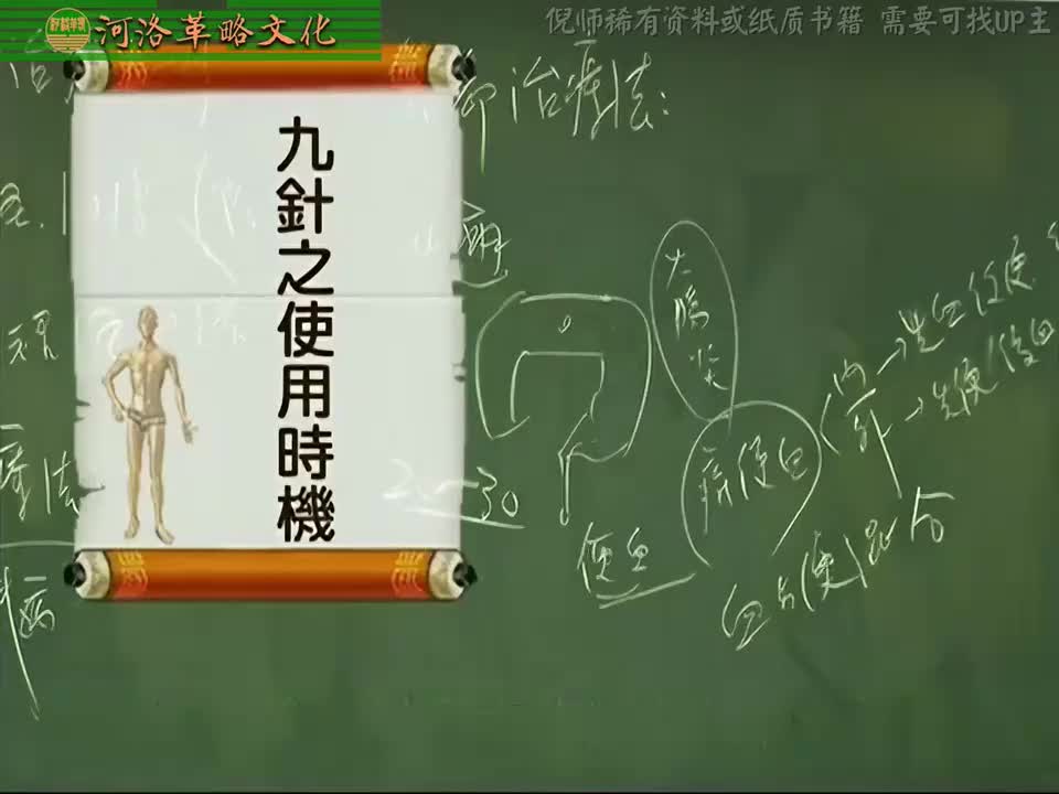 针灸大成08集_04【5奇经八脉与针刺法】九针之使用时机