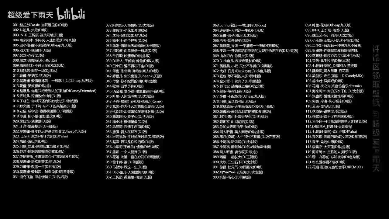 全中文DJ122首车载DJ无损音质