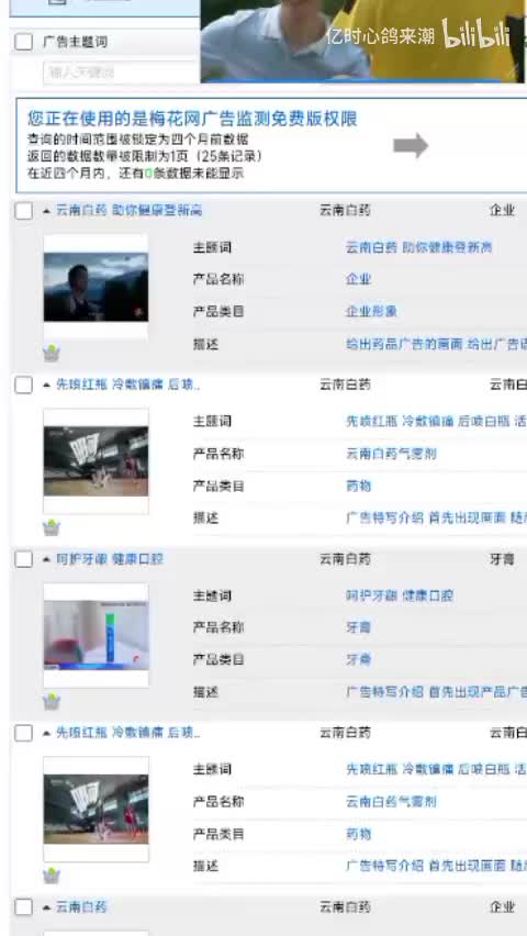 云南白药全系列产品