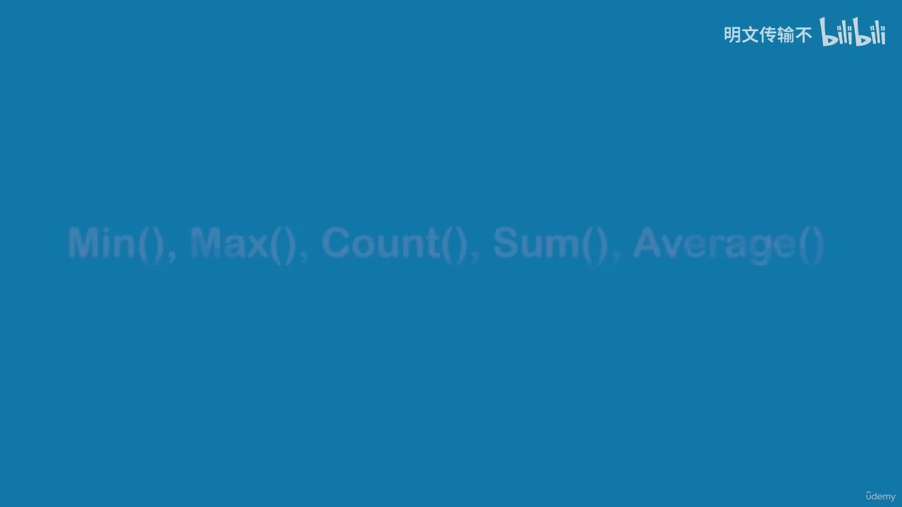 25-8. Min, Max, Count, Sum, Average