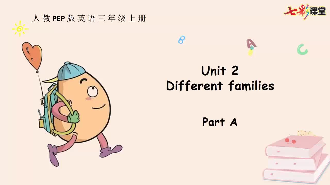 七彩课堂人三英上Unit 2 Part A云课堂
