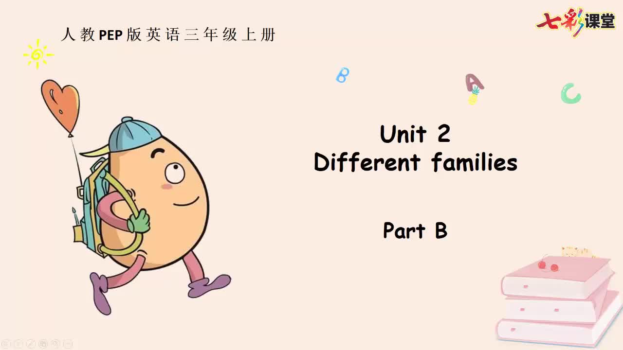 七彩课堂人三英上Unit 2 Part B云课堂