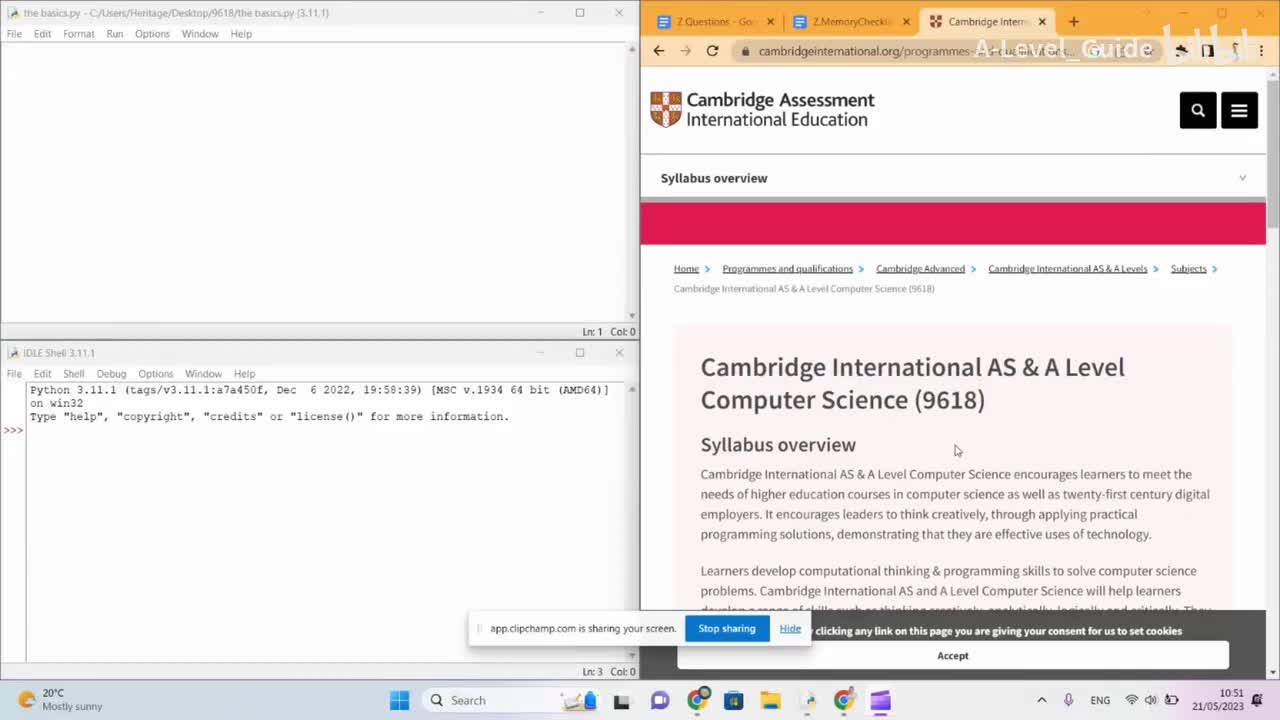 9618 Programming Python Tutorial