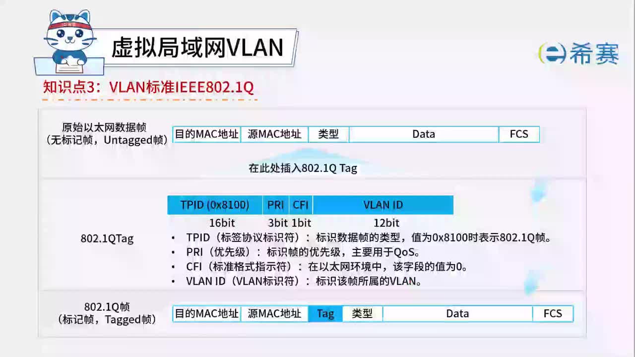 4.3.3.VLAN标准IEEE802.1Q