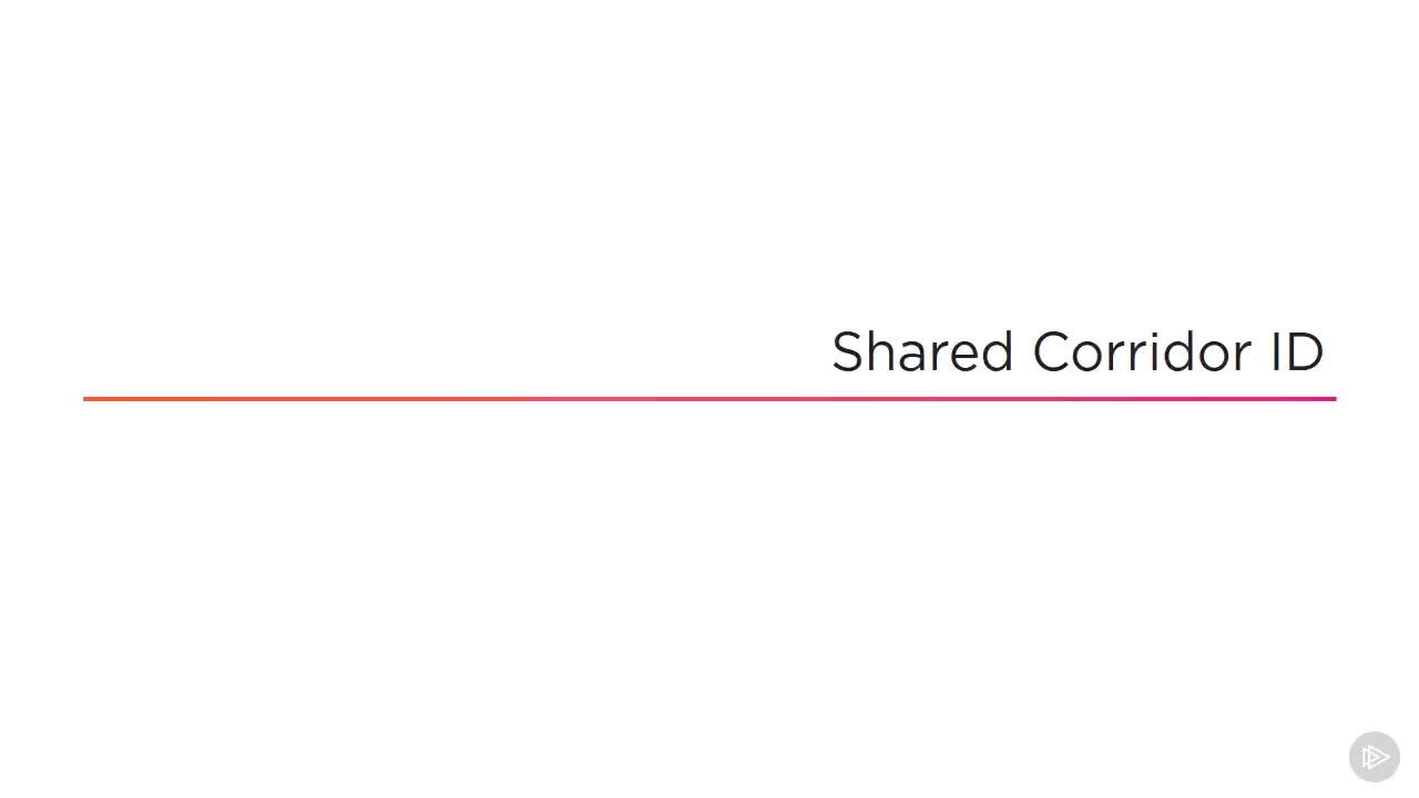 34 - Shared Corridor ID