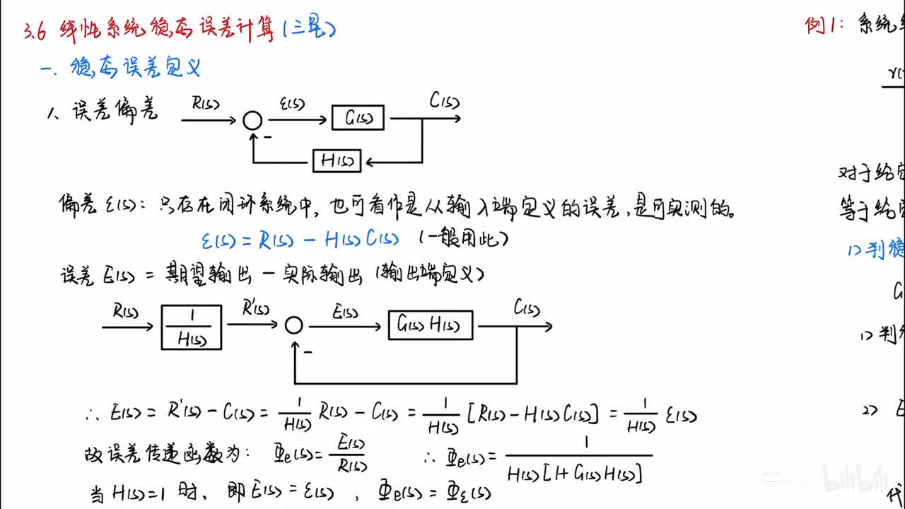 22_3章_6节_1_线性系统稳态误差计算