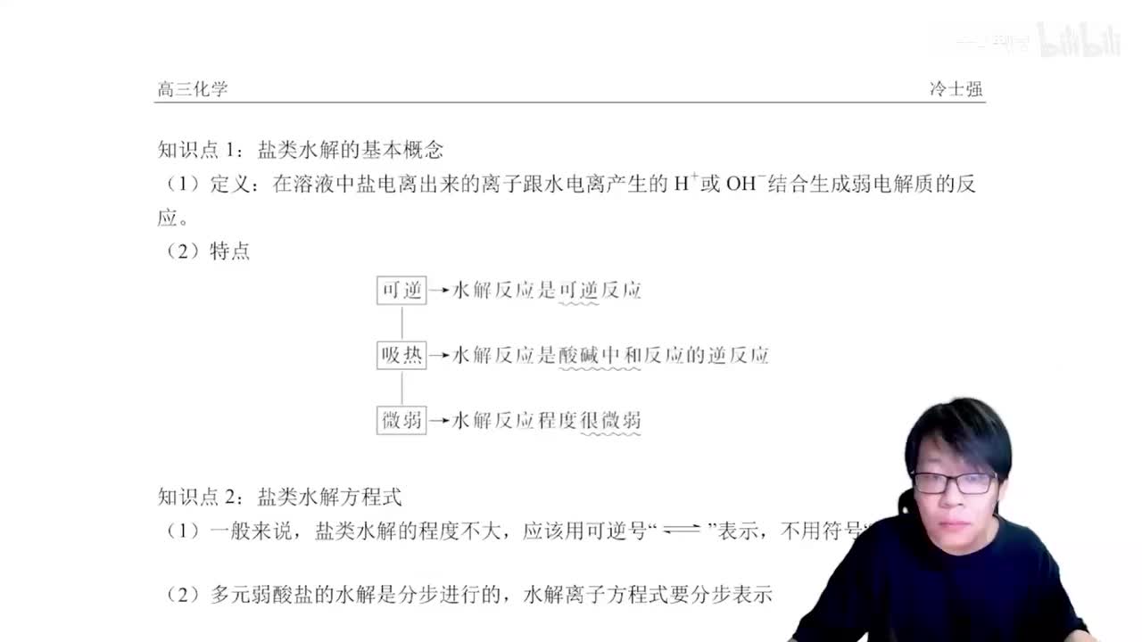 1.5.4.4 盐类水解定义及影响因素