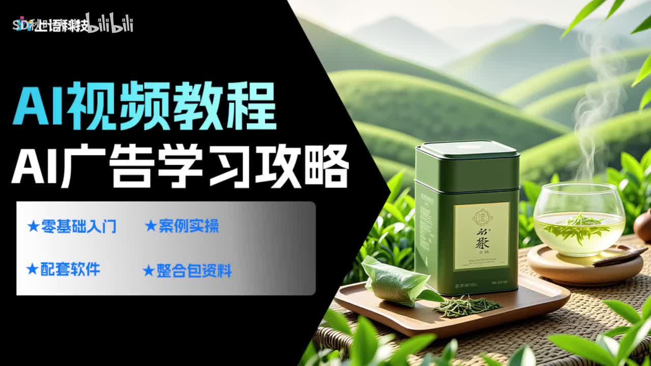 【AI视频教程】30.AI广告制作