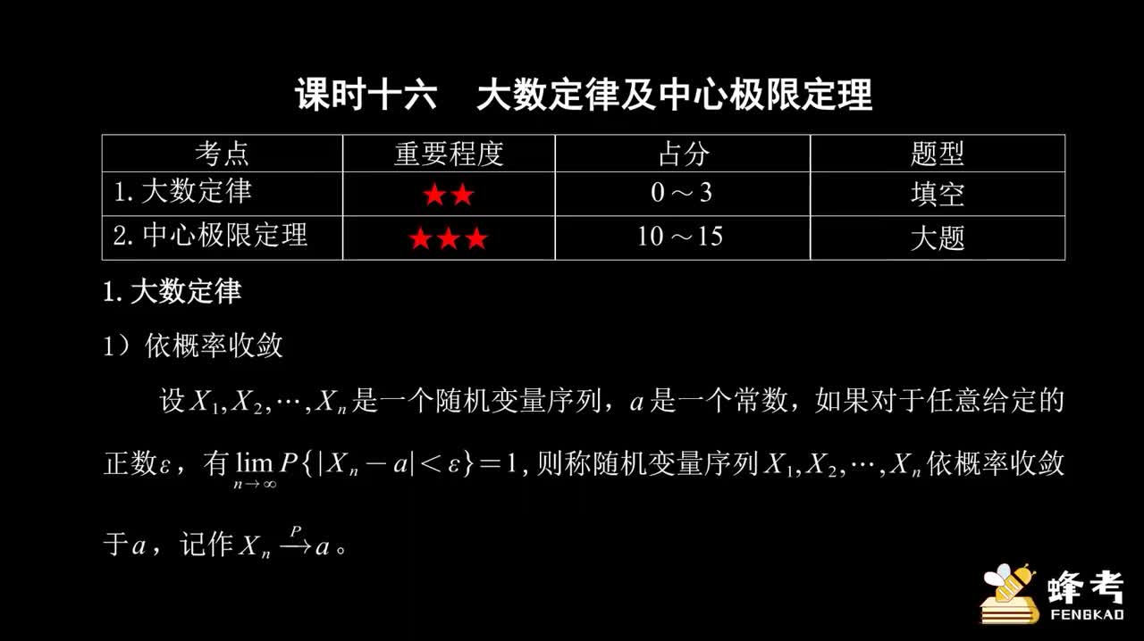 16大数定律及中心极限定理