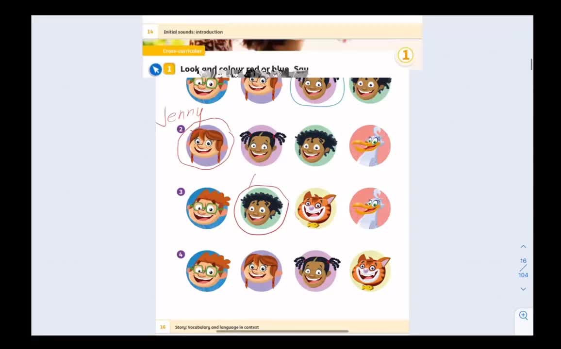 练习册 Unit 1 Friends and family 4