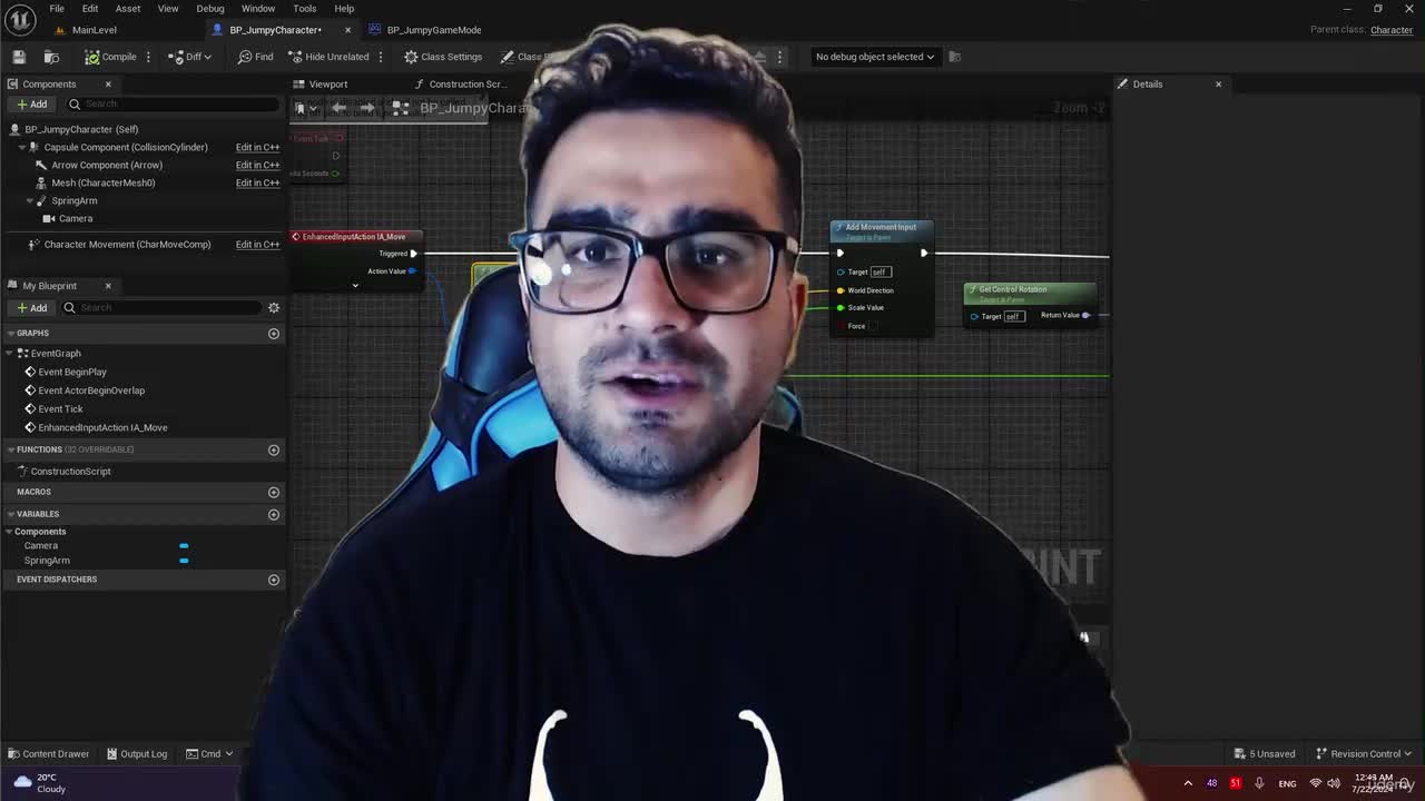 08. Jumpy 11 - Add controller yaw input