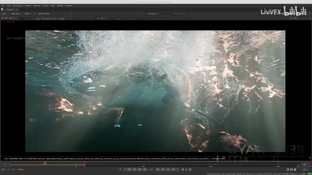 10-16. 在Nuke中合成鲨鱼