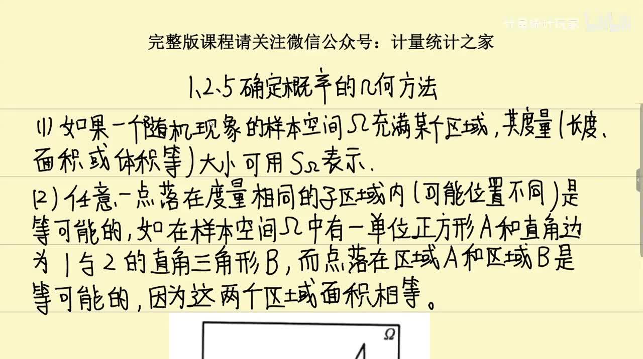 1.2.5 确定概率的几何方法