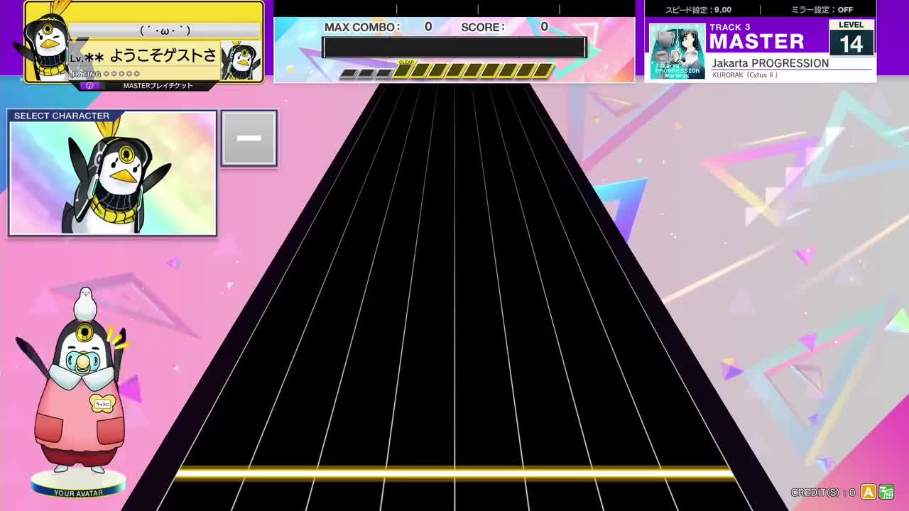 14.2(X-V) Jakarta PROGRESSION [MASTER 14] (譜面確認) [CHUNITHM チュウニズム]