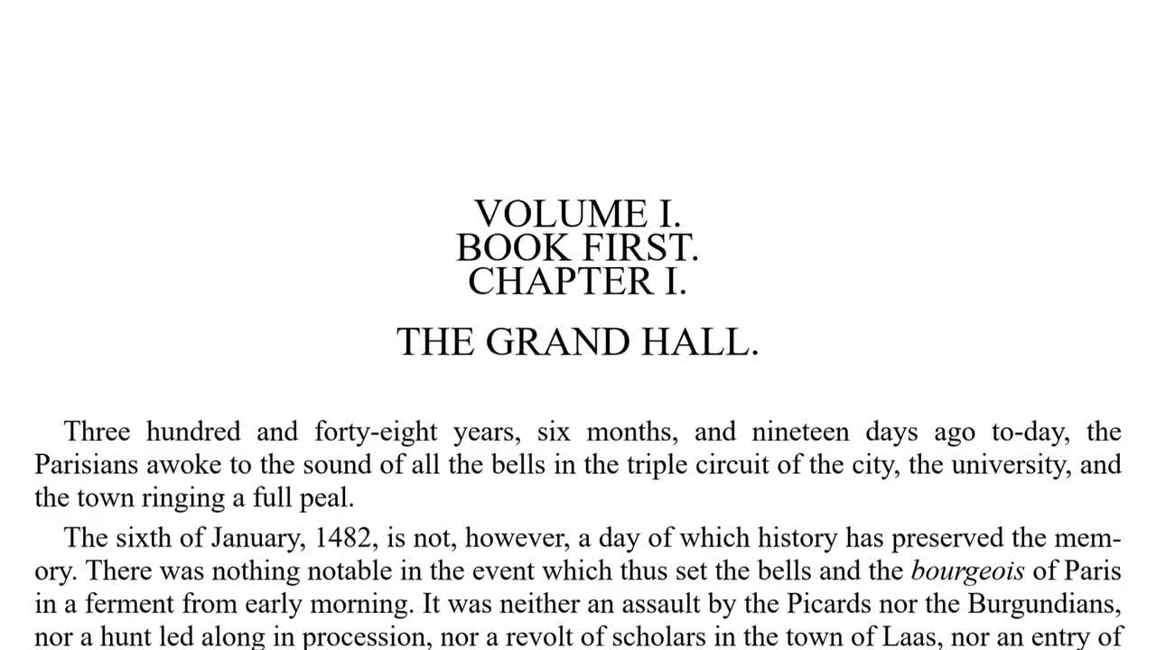 01 - Book 1: I - The Grand Hall