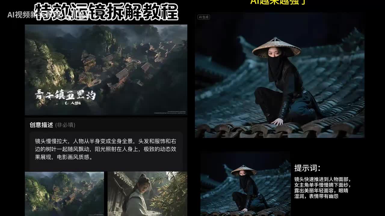 【AI视频教程】AI视频运镜教程