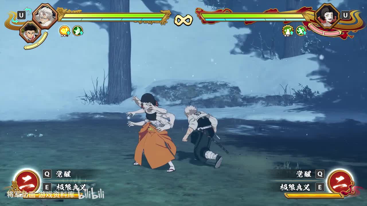 1 鬼灭之刃火神血风谭2 风柱不死川实弥 技能展示