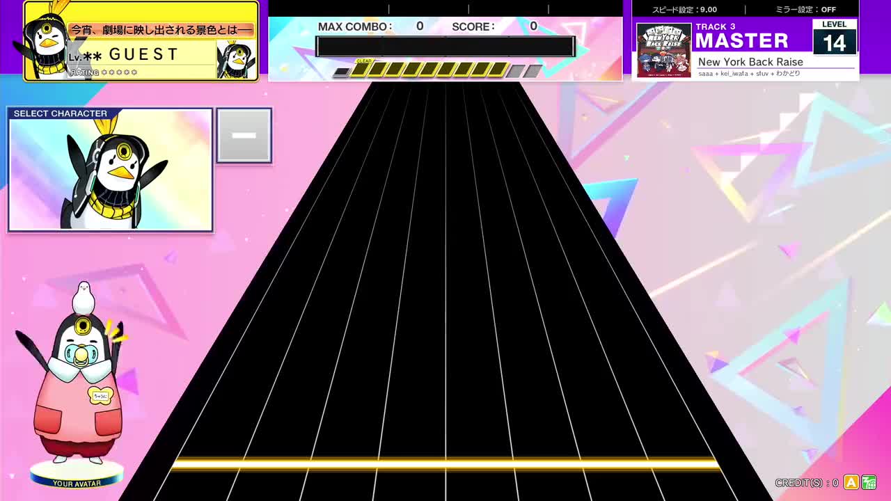 14.3(X-V) New York Back Raise [MASTER 14] (譜面確認) [CHUNITHM チュウニズム]