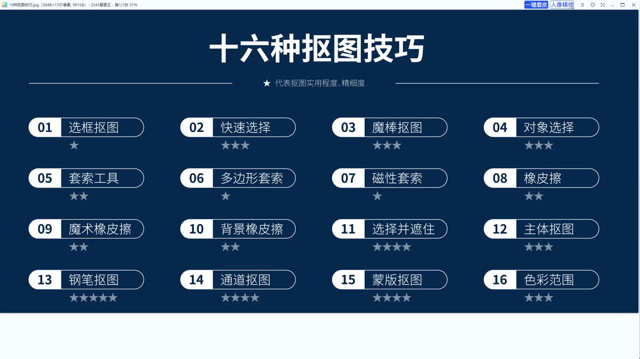 【PS抠图】通道抠图
