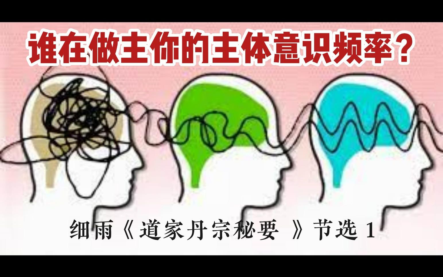 谁在做主你的主体意识频率? 细雨文章《道 家丹 宗 秘 要》 节选1 一个不明理的人,修德不够.一个修德不够的人,他的“丹”是练不出来的.哔哩哔哩...