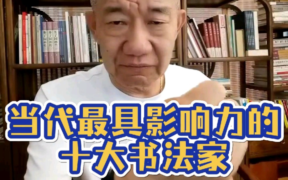 当代最具影响力的十大书法家!哔哩哔哩bilibili