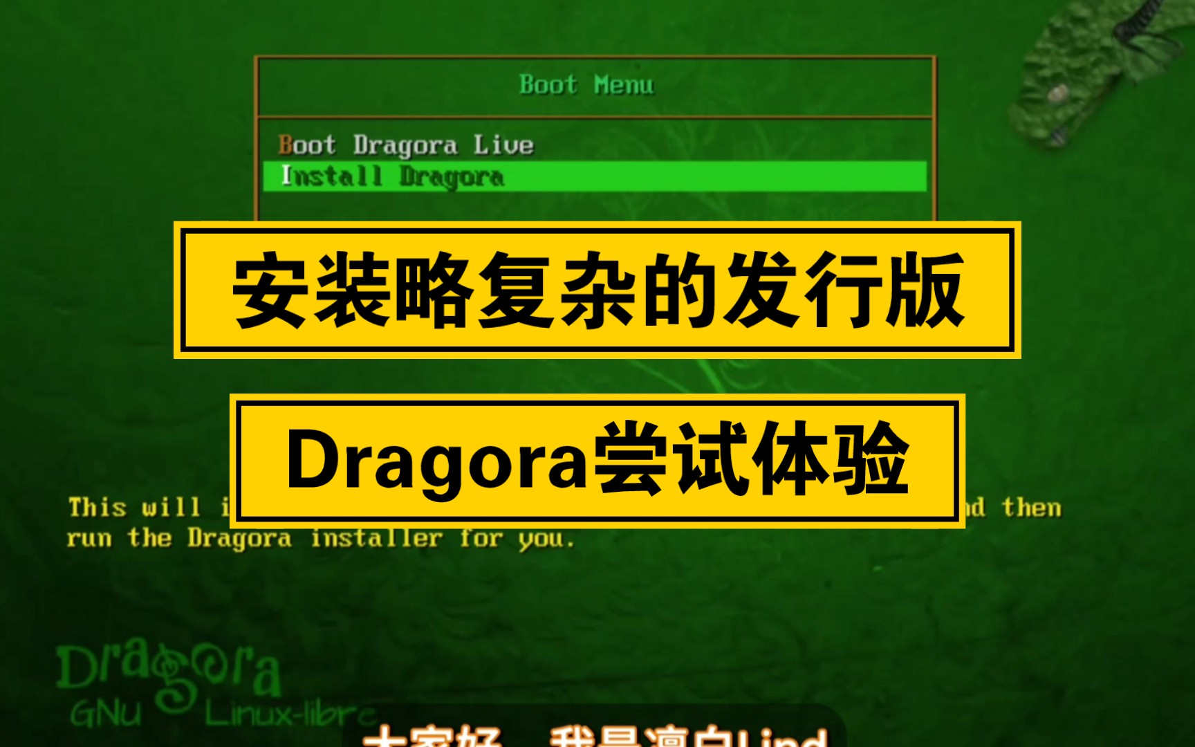 【凛白】安装略复杂的发行版——Dragora尝试安装哔哩哔哩bilibili