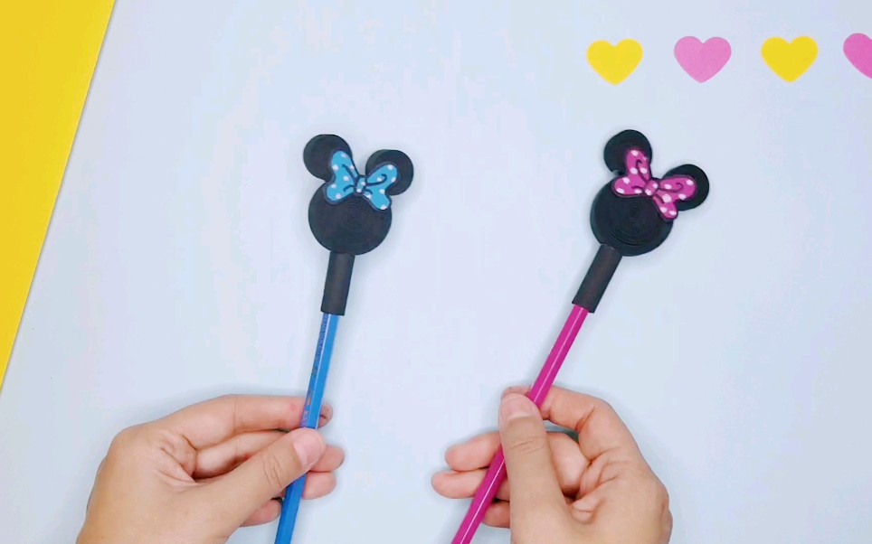 自制米奇笔套,简单又漂亮,快来一起玩吧!