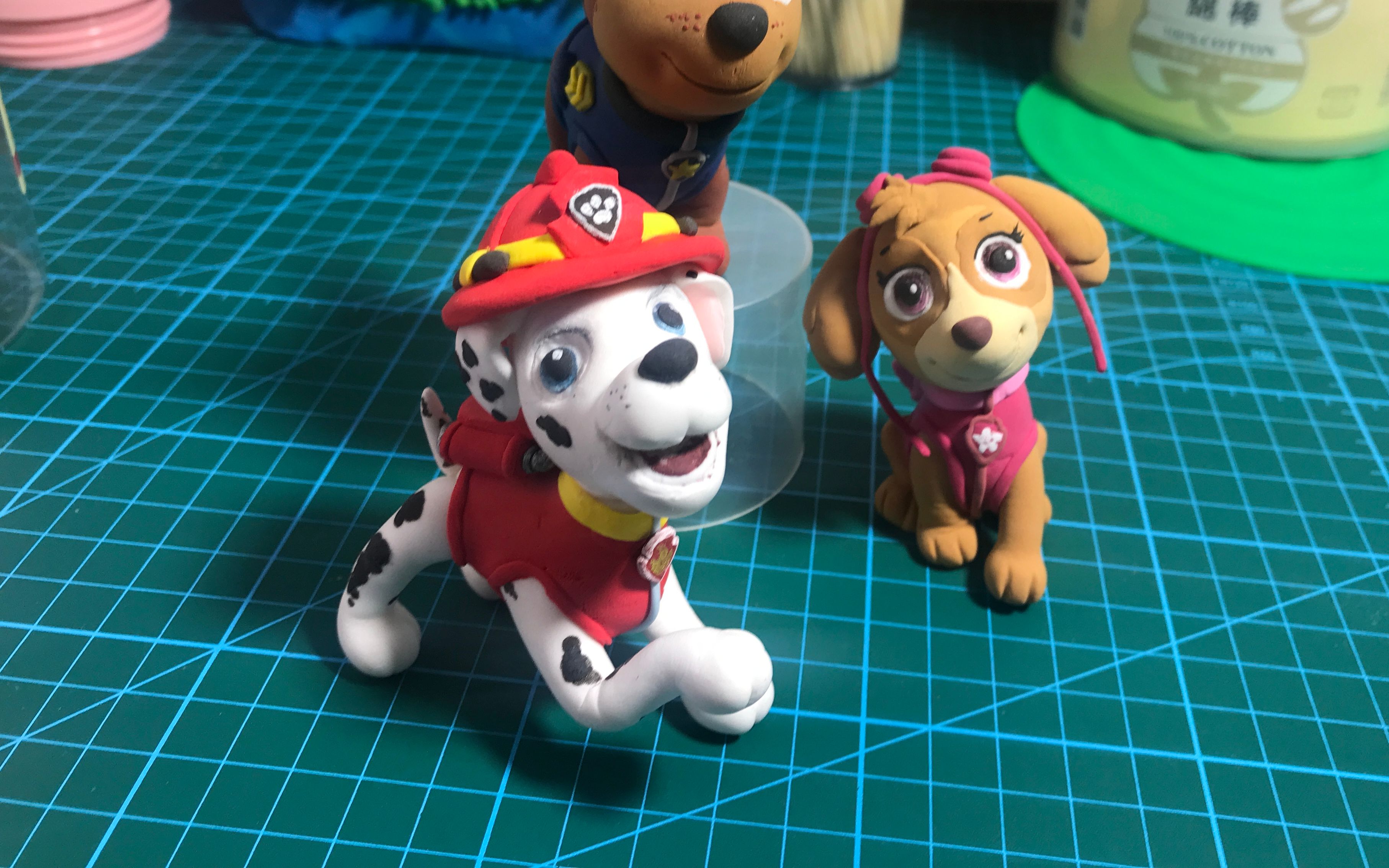 毛毛嘴长长了 超轻黏土的斑点狗毛毛《汪汪队》系列儿童玩具 亲子互动