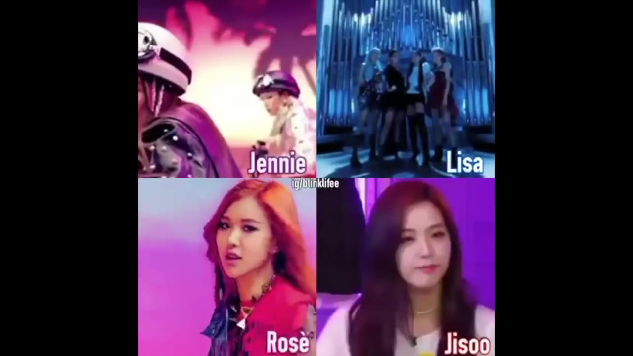 [图]粉墨四人说BLACKPINK in Your Area的区别，jisoo的画风果然和别人不同!