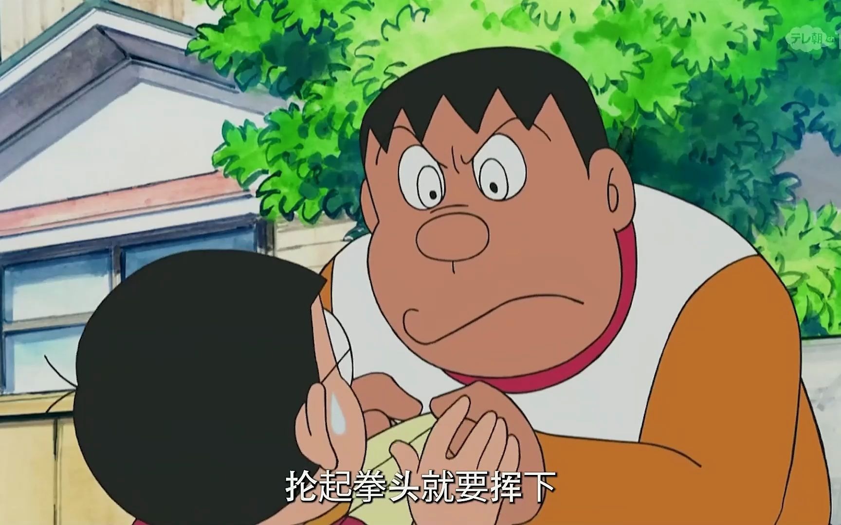 94 哆啦a梦闯祸了,街上一片恐慌,就连小夫的发型都倒大霉了