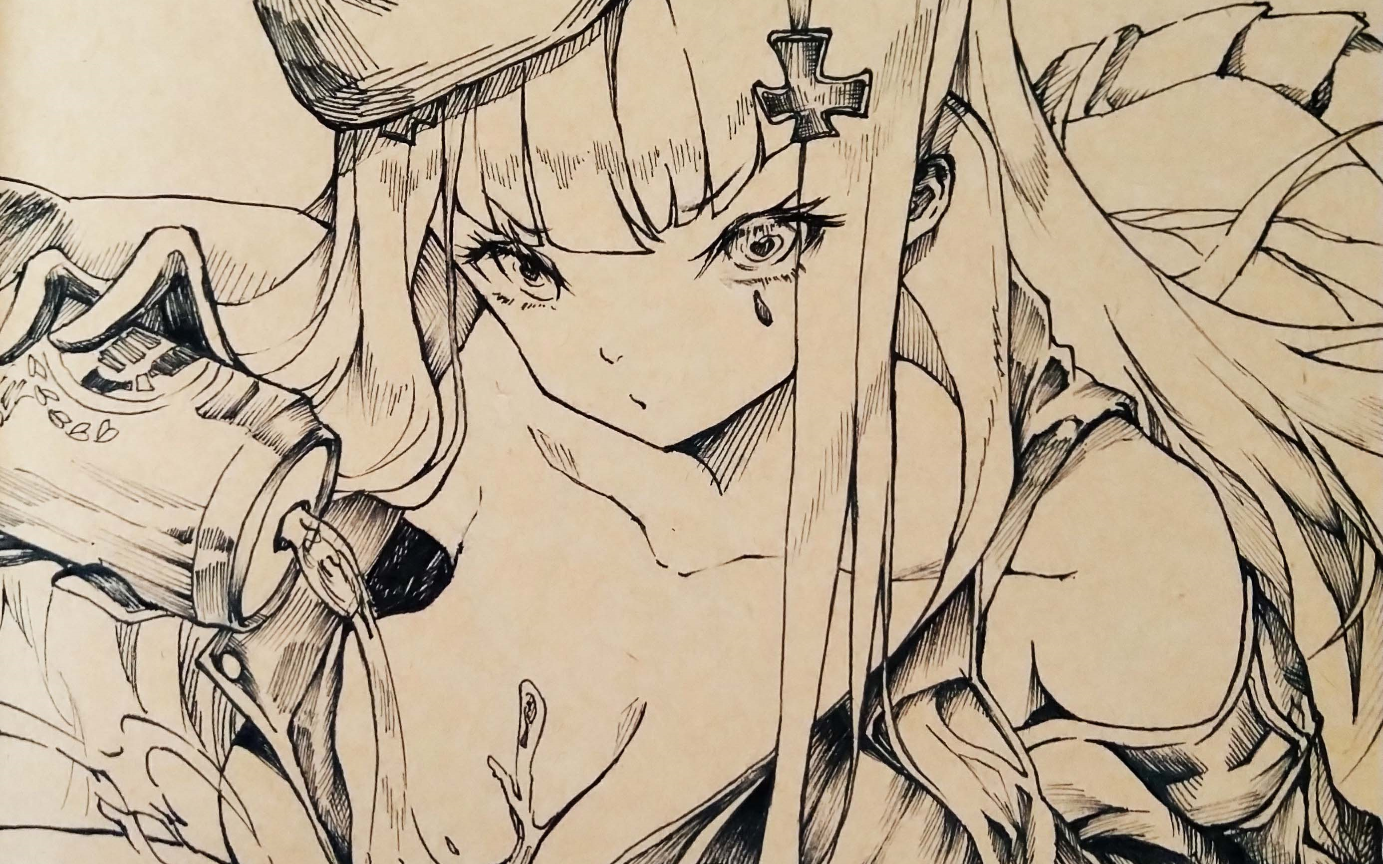 手绘少女前线hk416