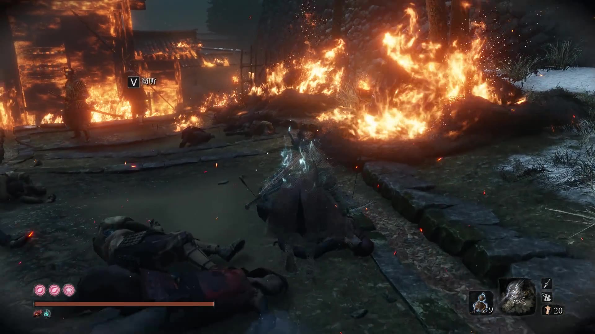 只狼一周目内府入侵七本枪