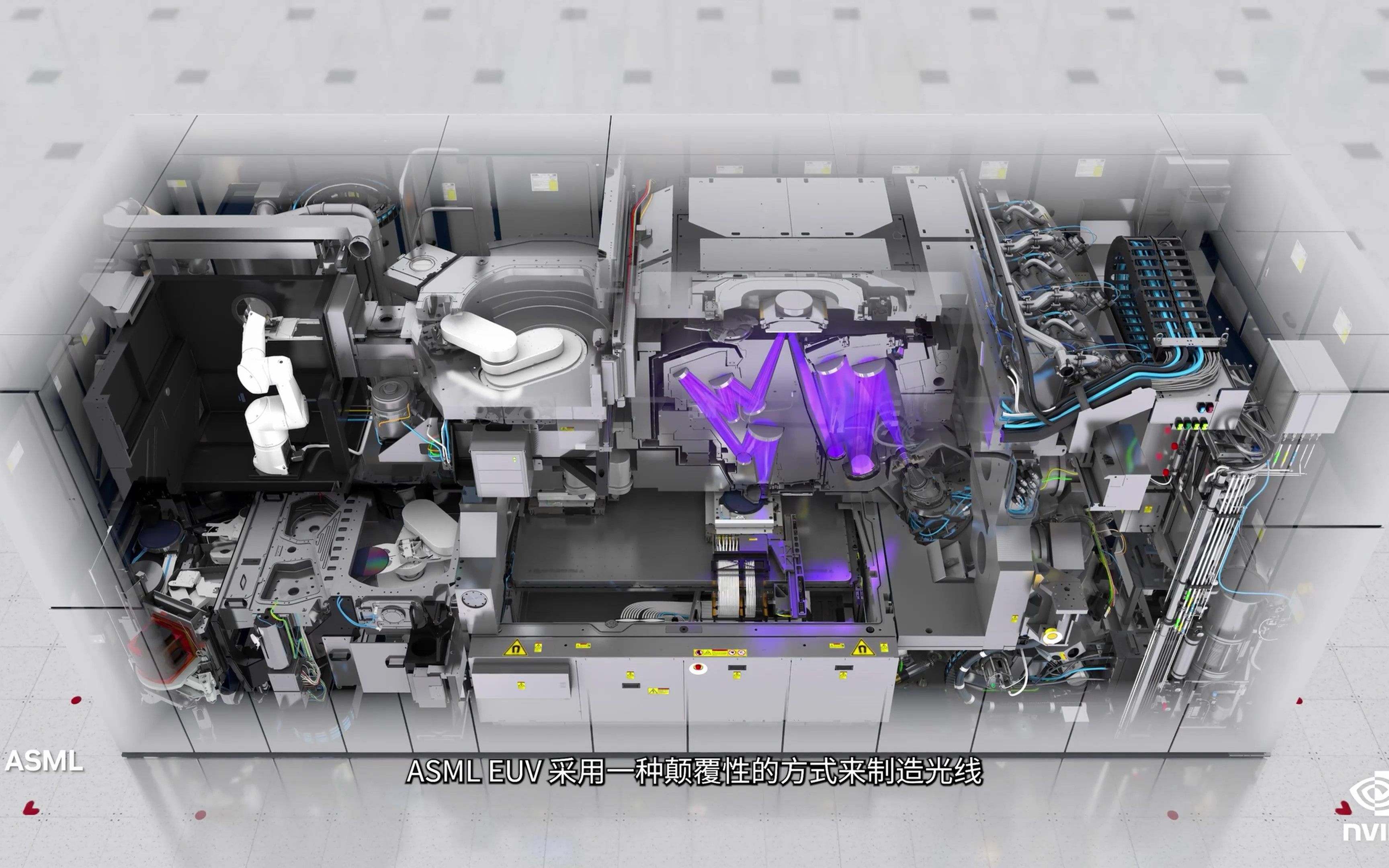 nvidiaceo黄仁勋介绍光刻机的原理.