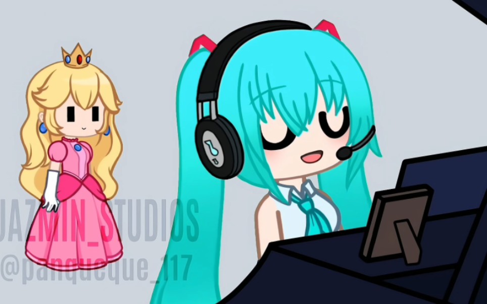 [图]♫''_初音未来＾x和碧姬公主ヾ(≧O≦)〃～