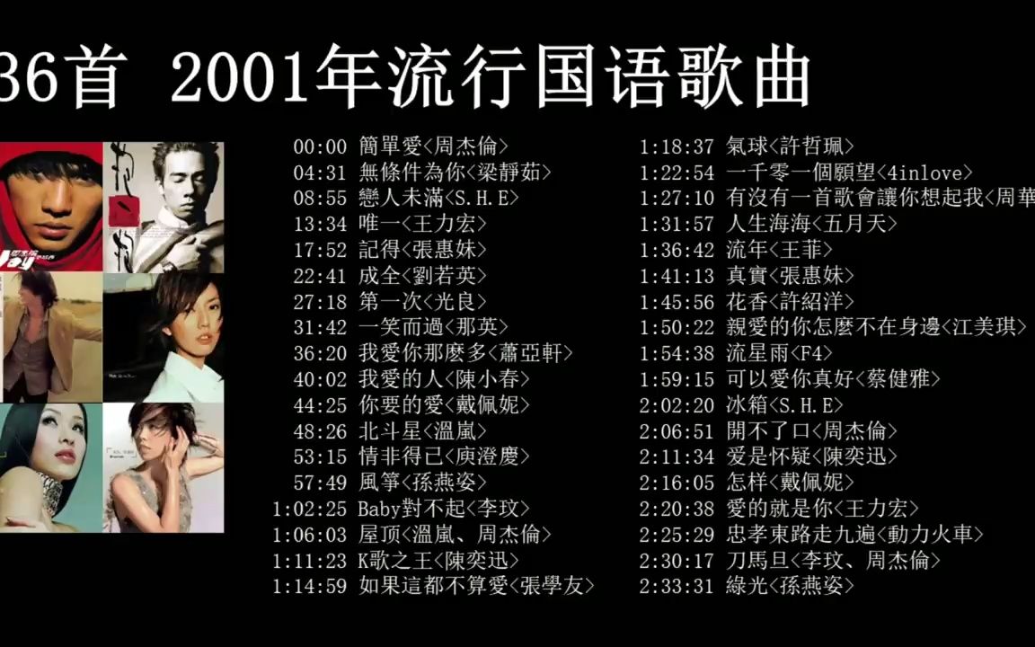 [图]2001年国语流行歌曲-36首-