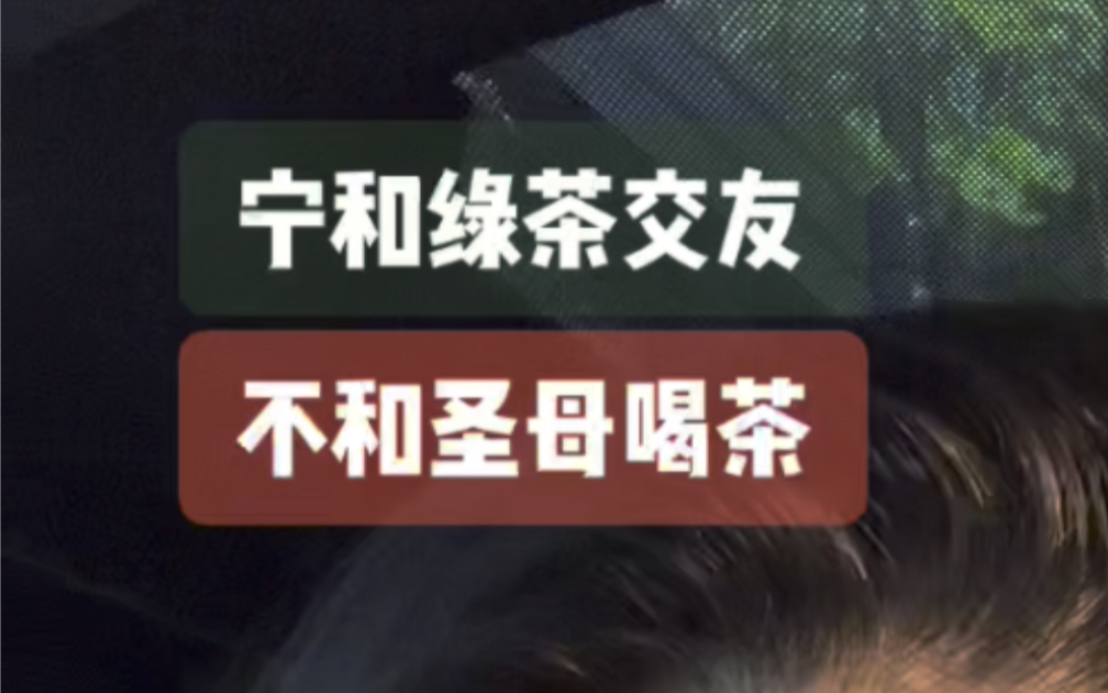 宁和绿茶交友.不和圣母喝茶.圣母是巨婴.绿茶是女人.哔哩哔哩bilibili