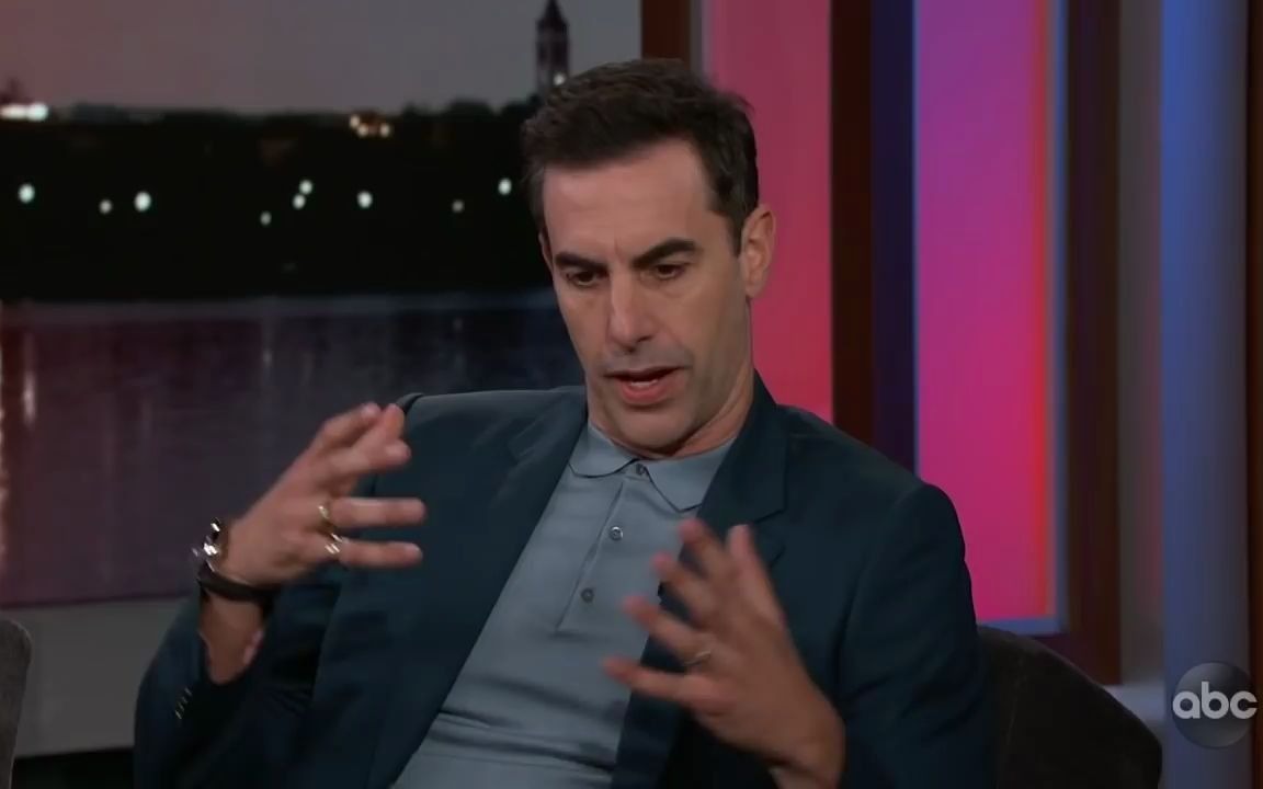 【英字】萨沙ⷮŠ拜伦ⷮŠ科恩做客吉米鸡毛秀  Sacha Baron Cohen on Jimmy Kimmel Live 2018哔哩哔哩bilibili