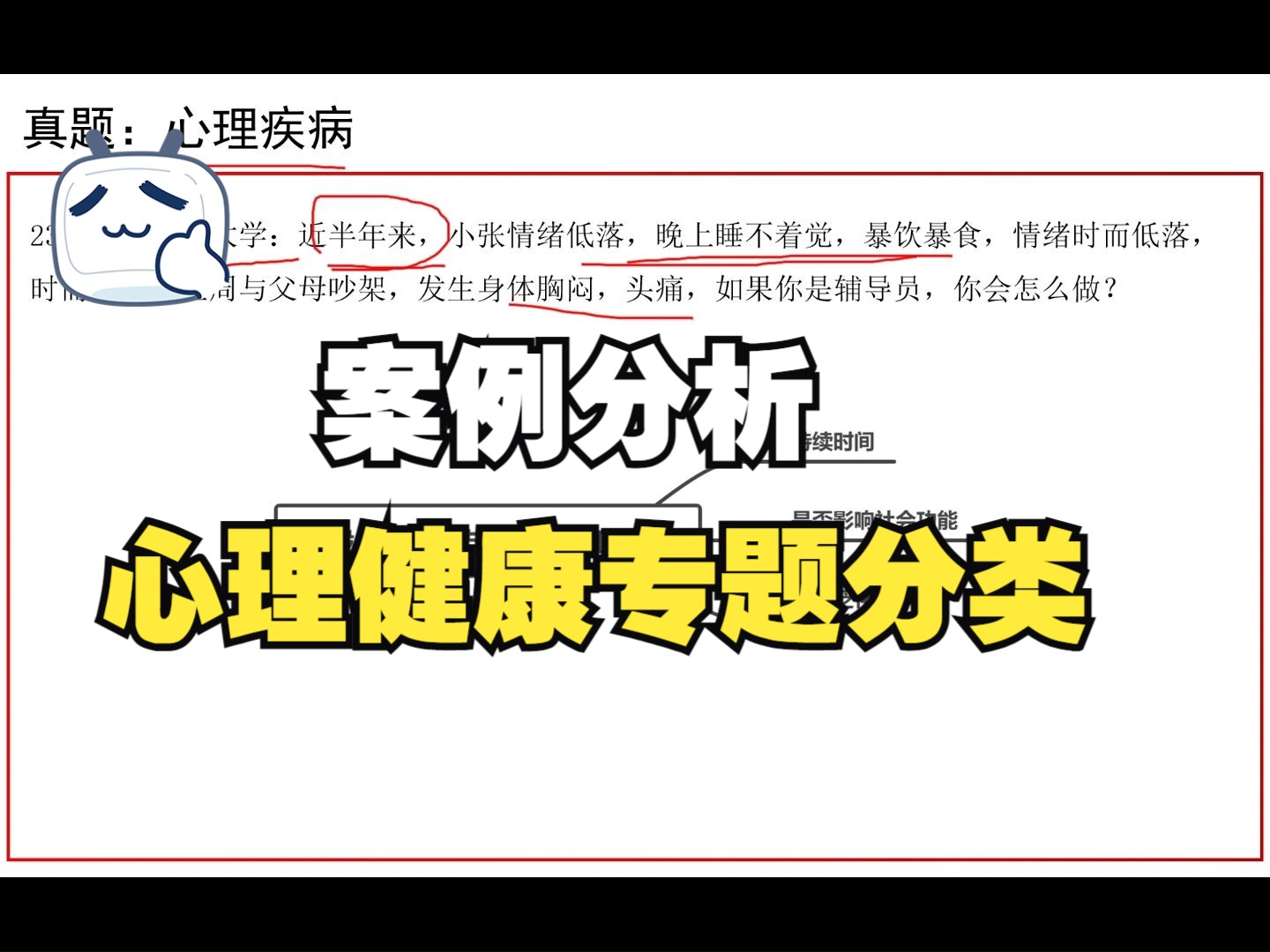 辅导员备考/案例分析/你知道一般心理问题、心理疾病、心理危机之间的区别吗?哔哩哔哩bilibili