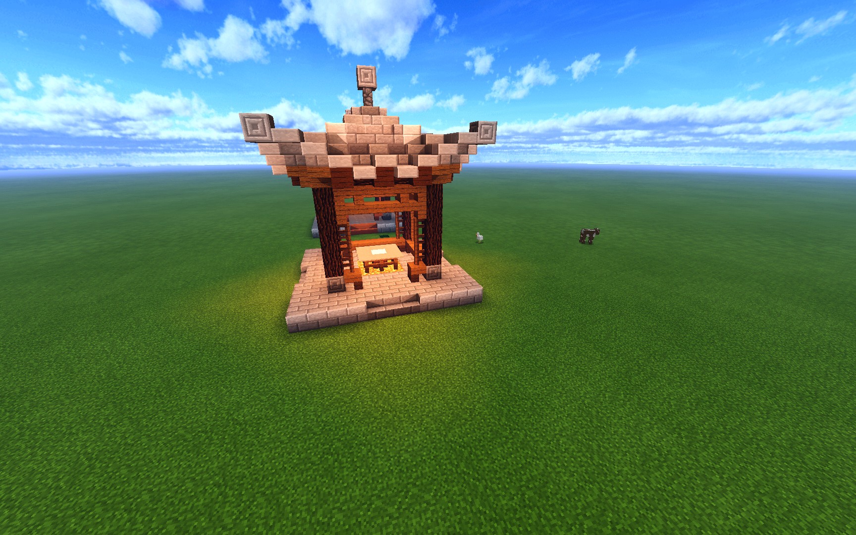 fod安德我的世界古风建筑教程亭子